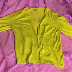 Lime green cardigan